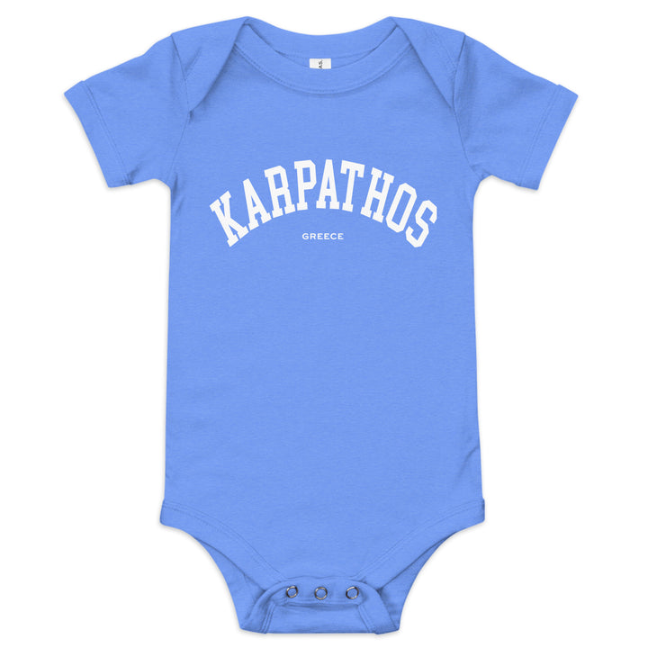 Karpathos Baby Onesie made by Greek brand, Selini. 