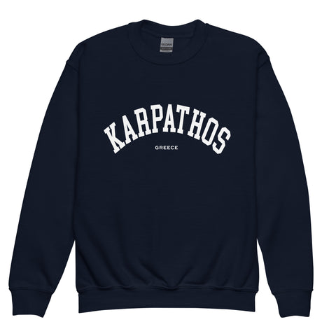 Selini Classic. 50% Cotton, 50% Polyester. Chora Collection. Location Based Youth Sweatshirt.