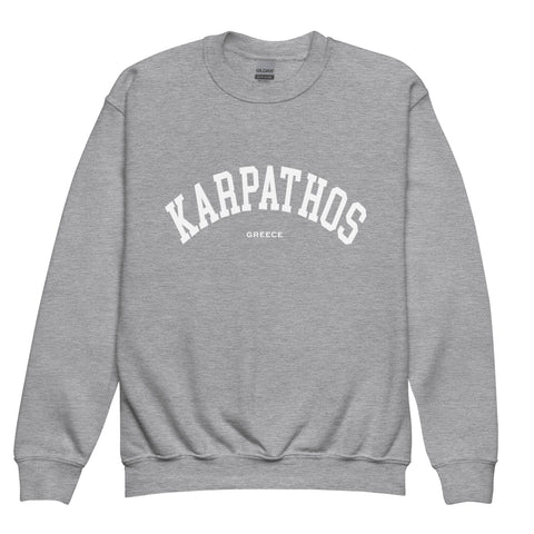 Selini Classic. 50% Cotton, 50% Polyester. Chora Collection. Location Based Youth Sweatshirt.