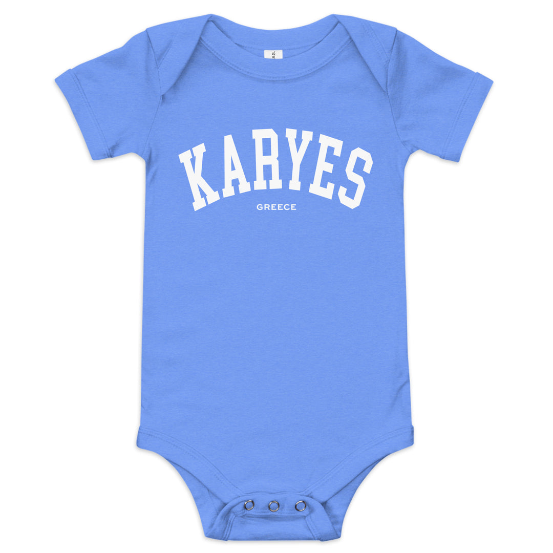 Karyes Baby Onesie made by Greek brand, Selini. 