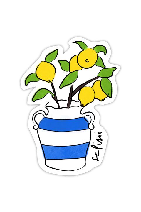 Selini Classic. Greek Inspired Design. Summer Vibe. Summer Sticker.