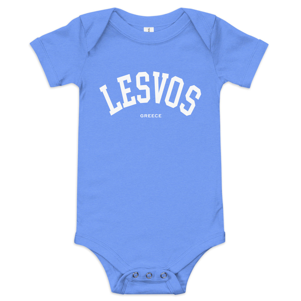 Lesvos Baby Onesie made by Greek brand, Selini. 