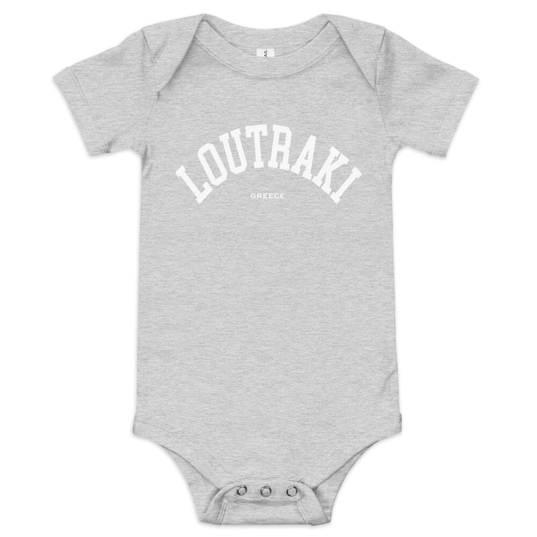 Loutraki Baby Onesie made by Greek brand, Selini. 