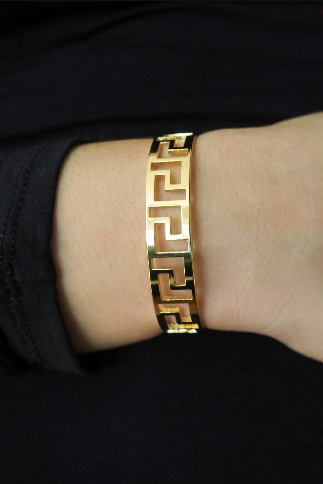 Lyra Cuff Bracelet sold by Greek brand, Selini. 