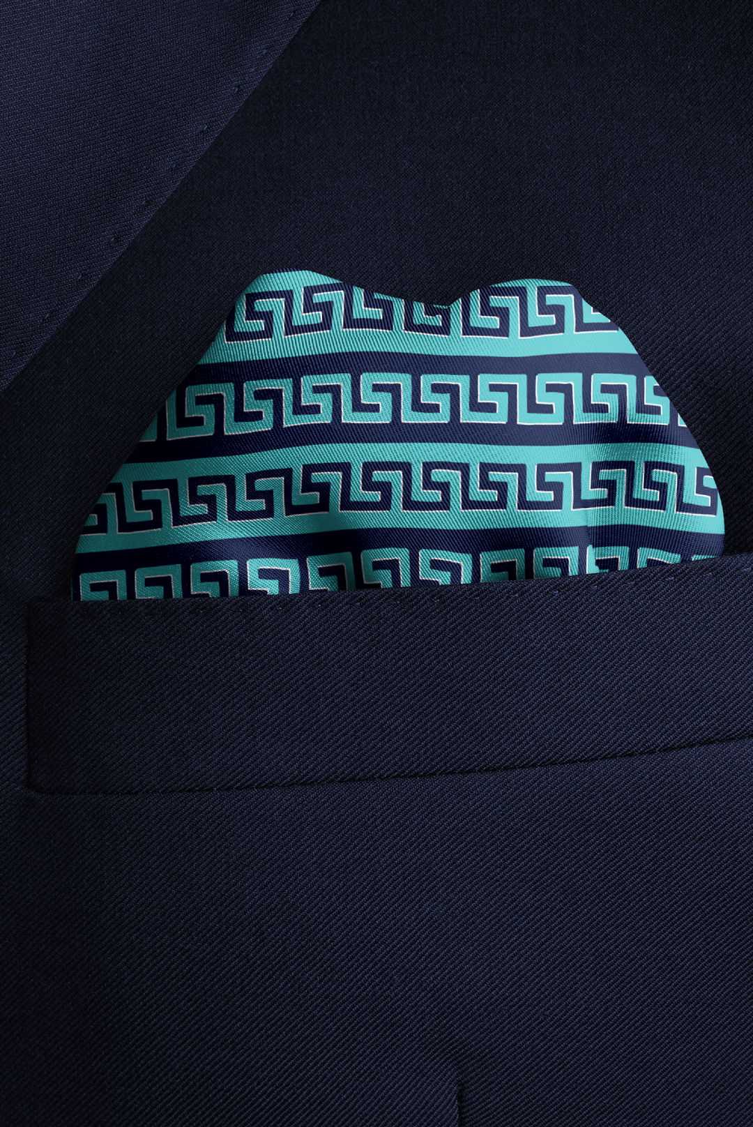 Meandros Pocket Square