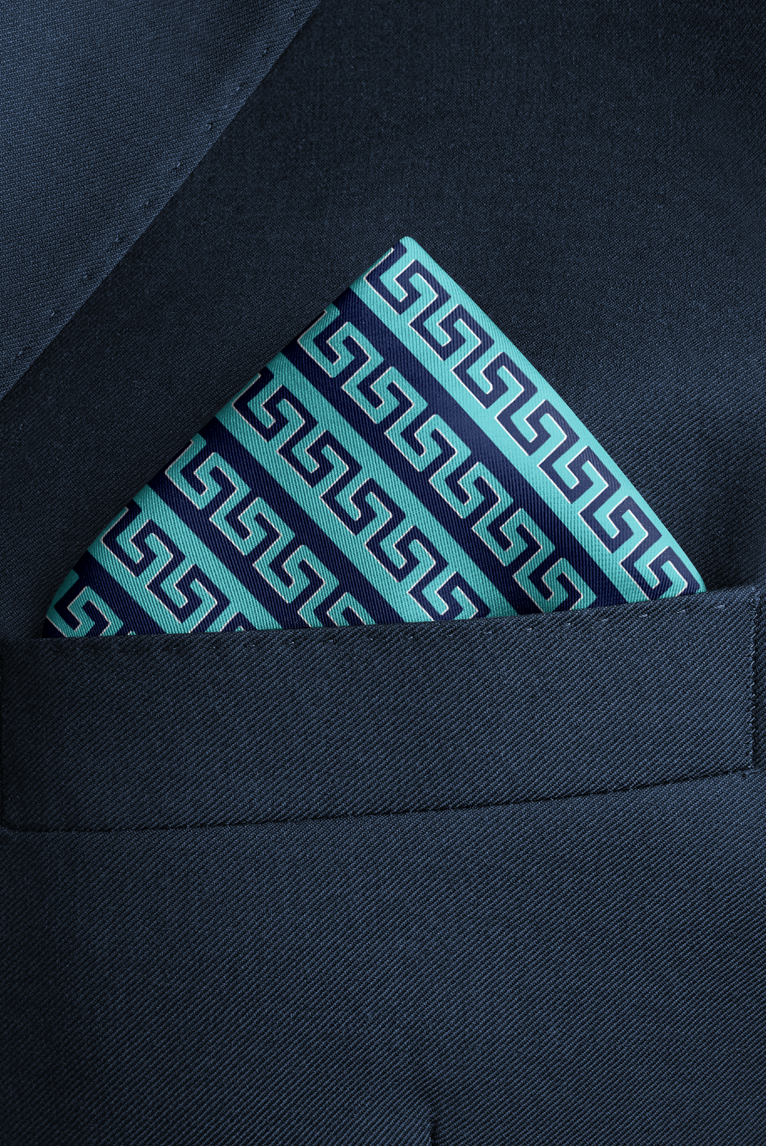Meandros Pocket Square