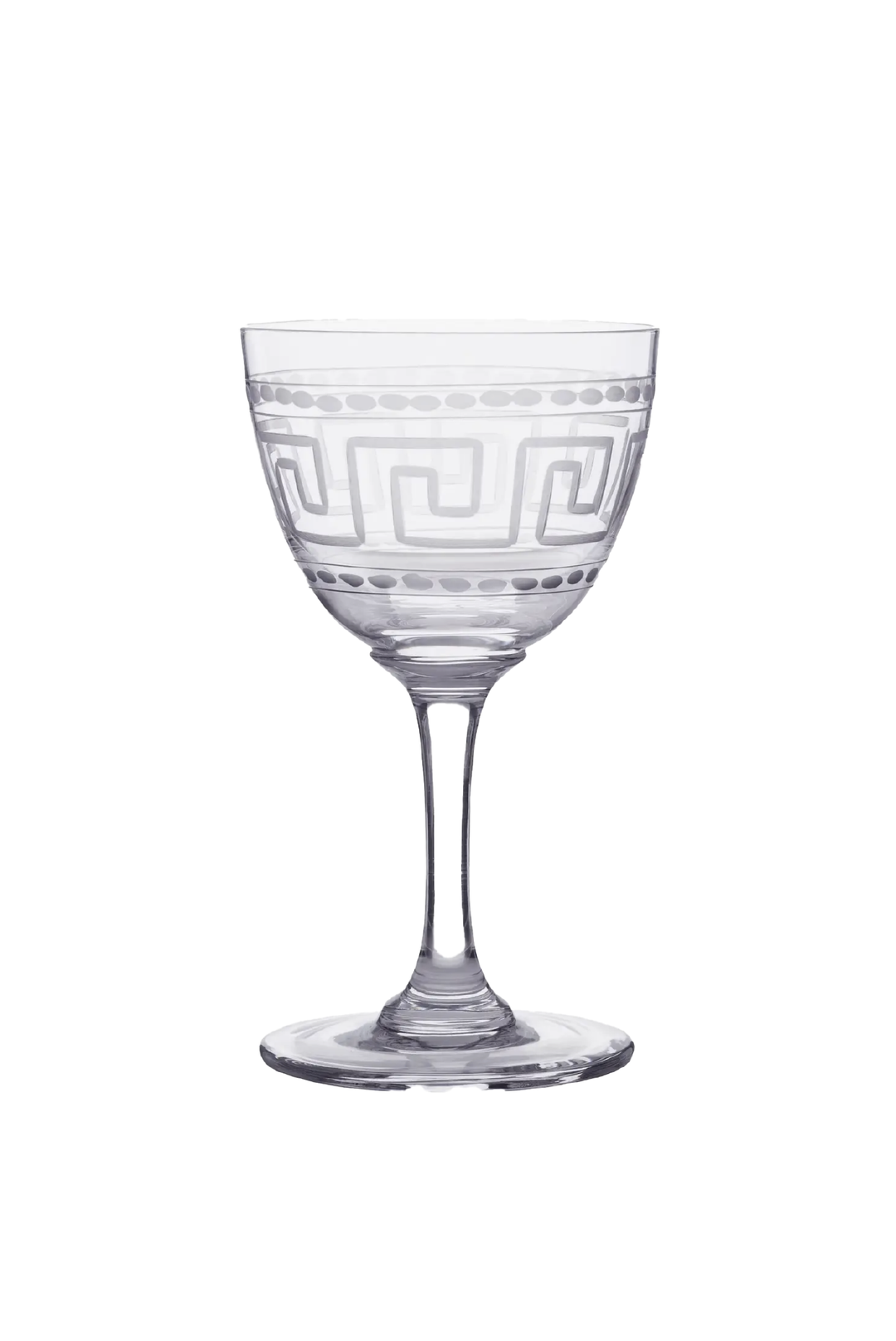 Meandros Liqueur Glasses sold by Greek brand, Selini.