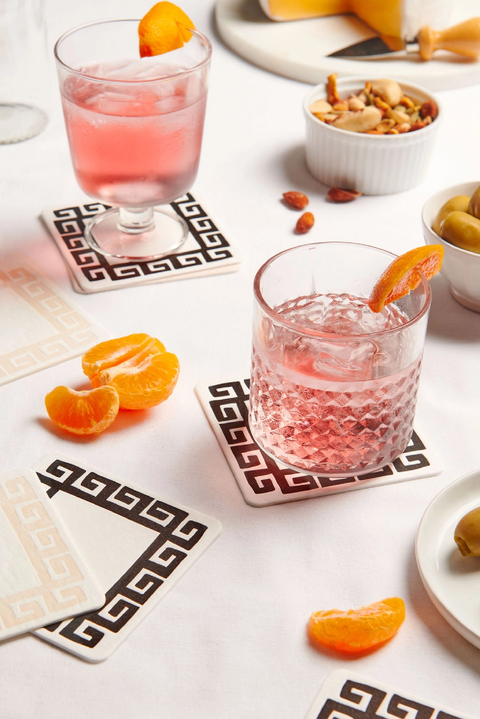 Selini Classic. Absorbent Coaster. Greek Inspired Design. Home Staple. 