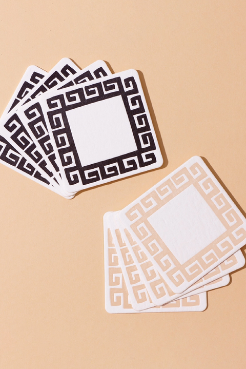 Selini Classic. Absorbent Coaster. Greek Inspired Design. Home Staple. 