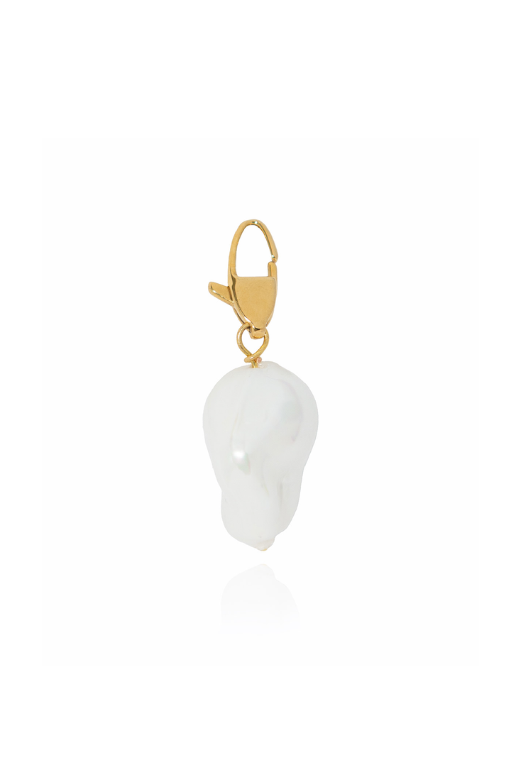 Made in Greece. Stainless Steel. Summer Go-To. Greek Inspired Pearl Charm. 