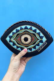 Iris Belt Bag in Black and Blue