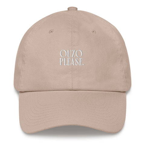 Selini Classic. Ouzo Please Hat. Greek Inspired Clothing. 100% Cotton. 