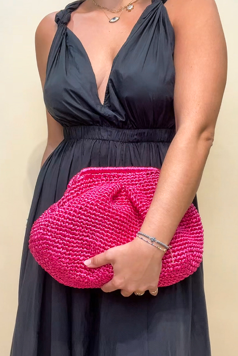Made in Greece. Selini Summer Club. Colorful Clutch. Fully Lined. 