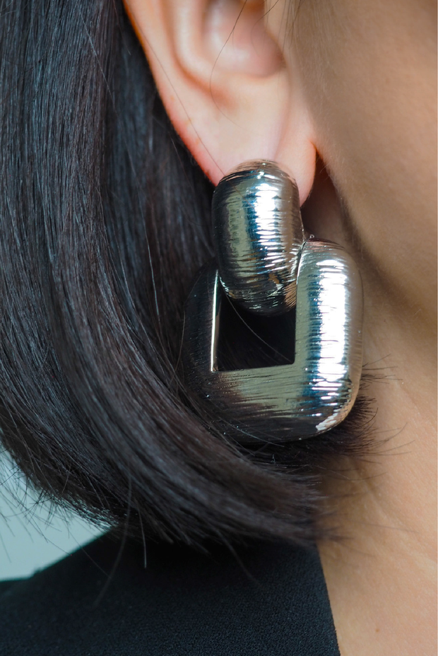Selini Classic. Silver Earrings. Layering Piece. Staple Outfit Jewelry. 
