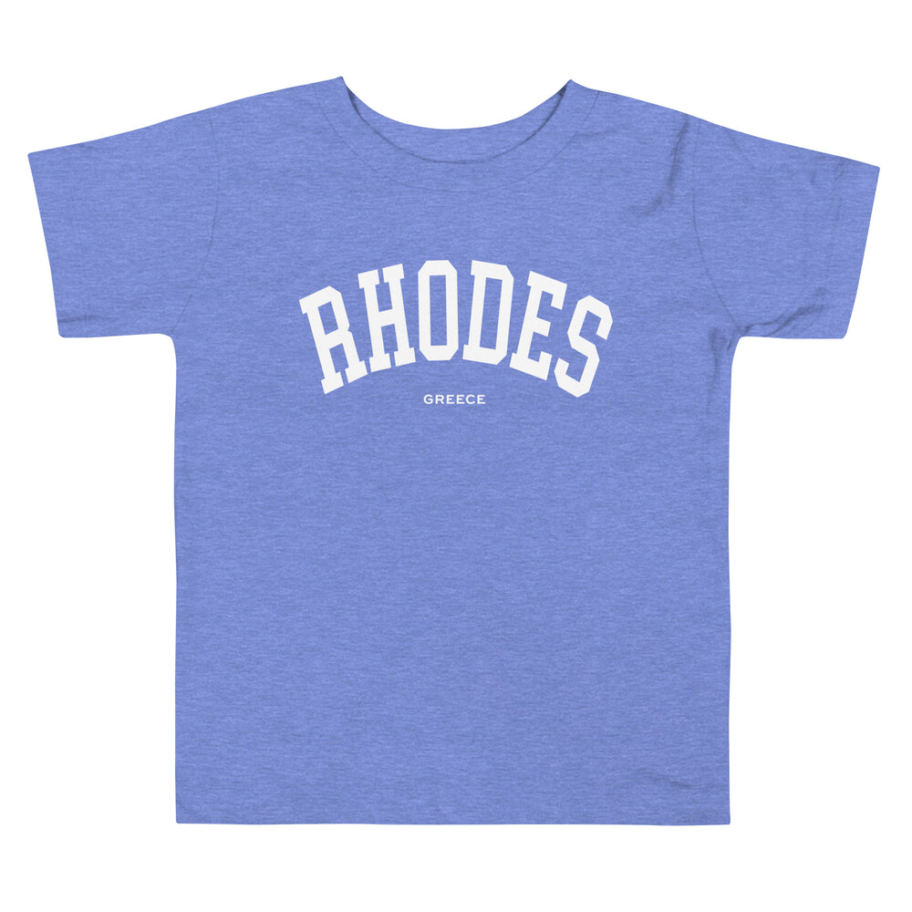 Rhodes Toddler Tee made by Greek brand, Selini. 