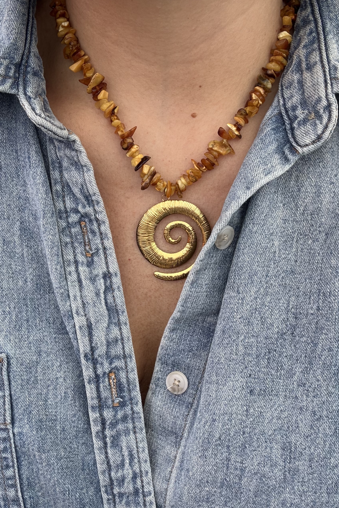 Golden Brown Necklace