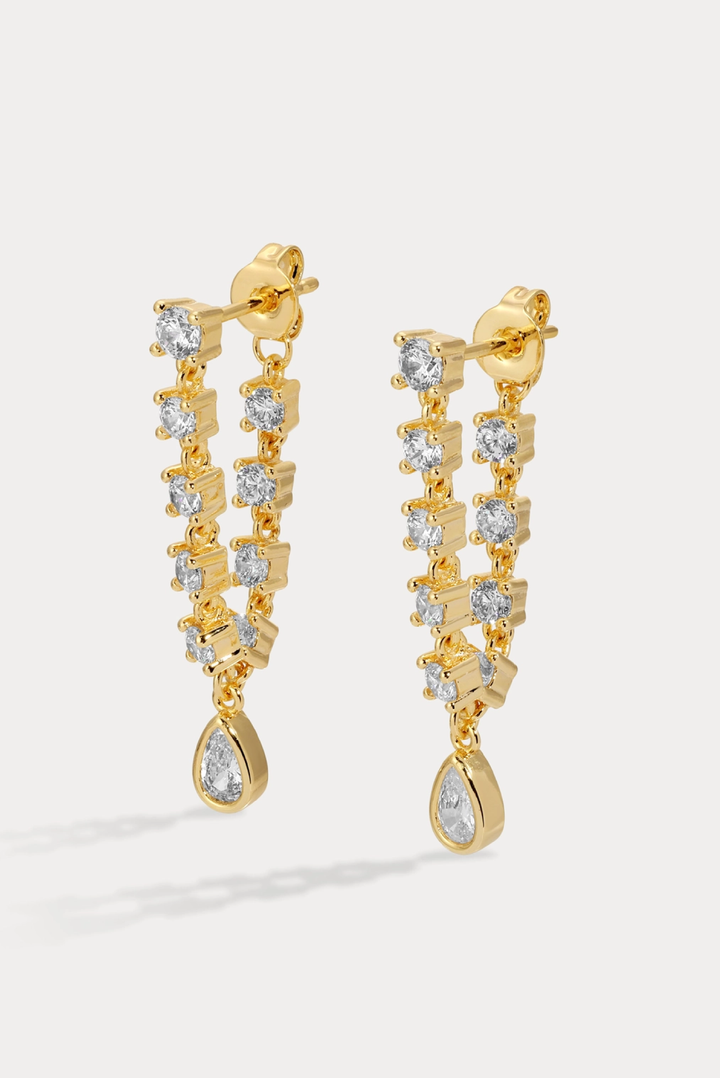 Small Stephie Bezel Earrings