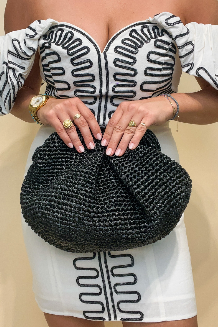 Papillon Clutch made by Greek brand, G K Handcrafters.