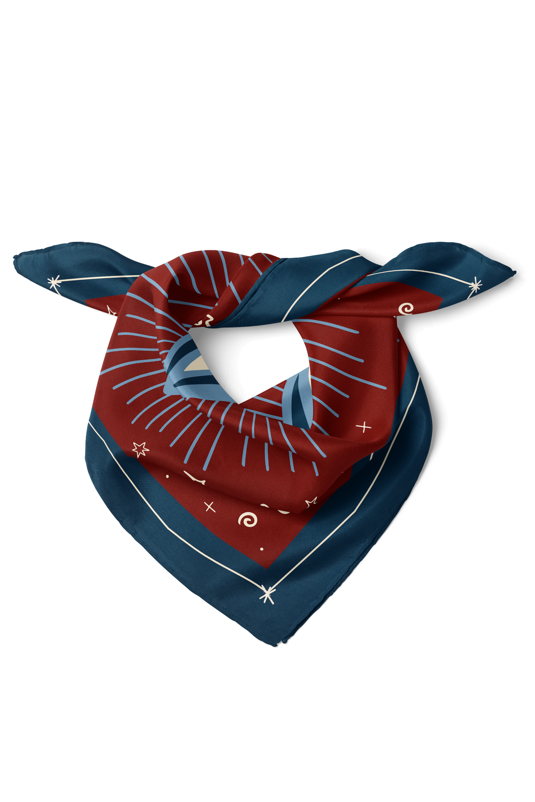 Celestial Silk Scarf made by Greek brand, Selini.