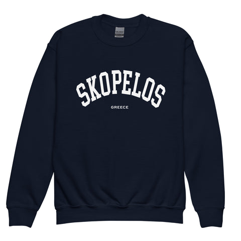 Selini Classic. 50% Cotton, 50% Polyester. Chora Collection. Location Based Youth Sweatshirt.