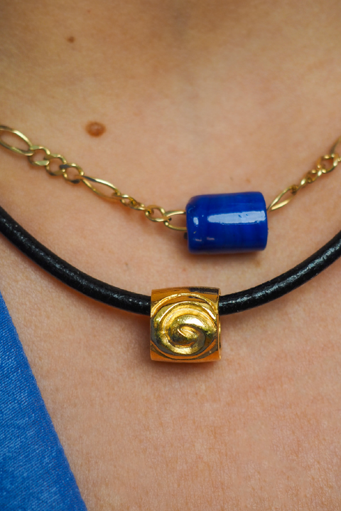Selini Classic. Spiral Bead Charm. Jewelry Addition. Lightweight and Gold. 