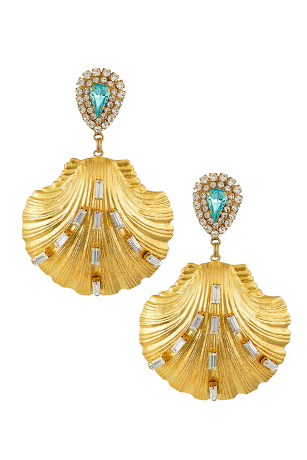 Made in Greece. Statement Jewelry. Shell Earrings. Dangle Earrings.