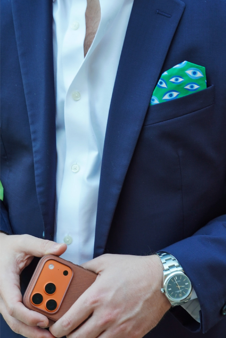 Aegean Eye Pocket Square
