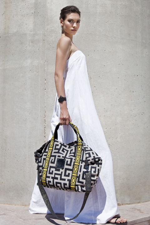 Made in Greece. Travel Bag. Greek Inspired Design. Spacious and Staple Piece. 