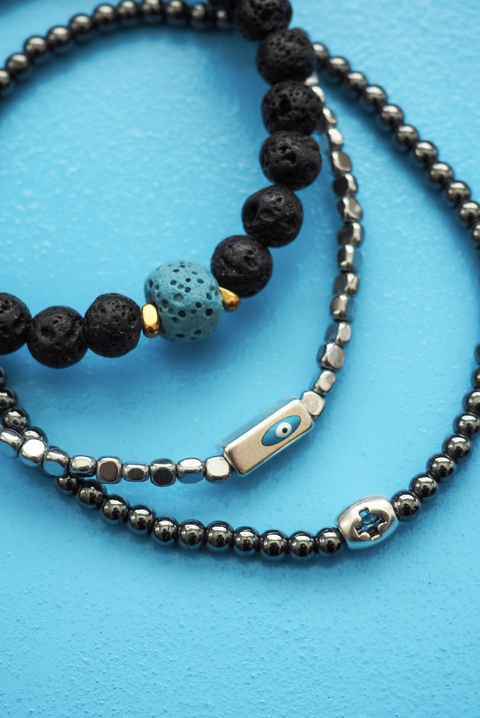 Made in Greece. Tinos Bracelet. Menswear. Classic Cross Bracelet. 