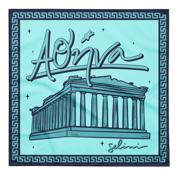 Athina (Athens) Scarf in Blue