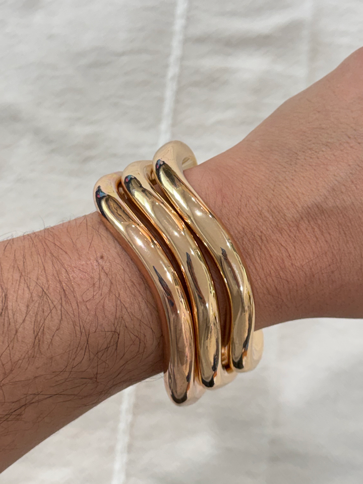 Wavy Bangle Set