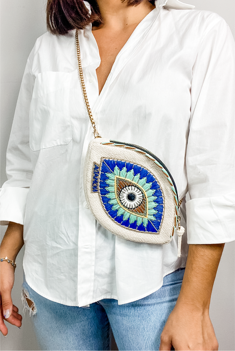 Iris Belt Bag in White
