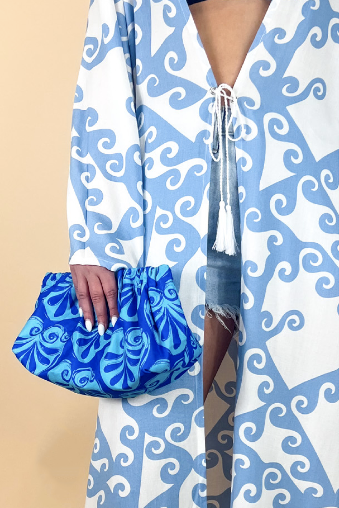 Akrokeramo Clutch made by Aelia Anna, sold by Selini.