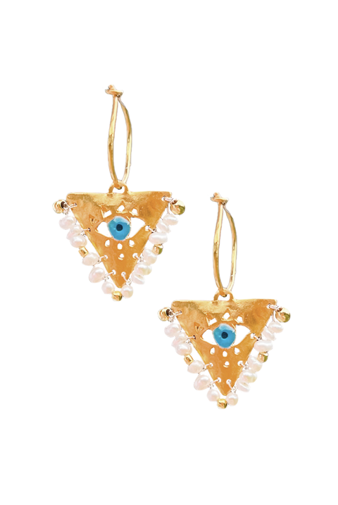 Filaxto Earrings in White