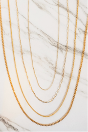 Made in Greece. 24K Gold Plated Sterling Silver. Classic Chain. Gold Chain. 