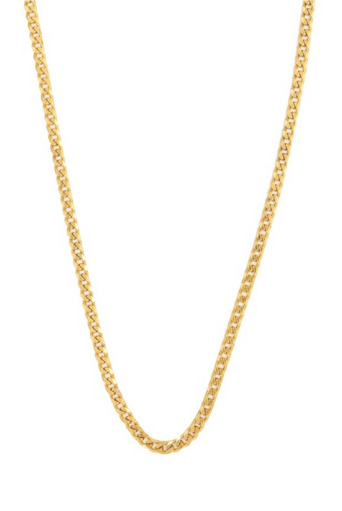 Made in Greece. 24K Gold Plated Sterling Silver. Classic Chain. Gold Chain. 