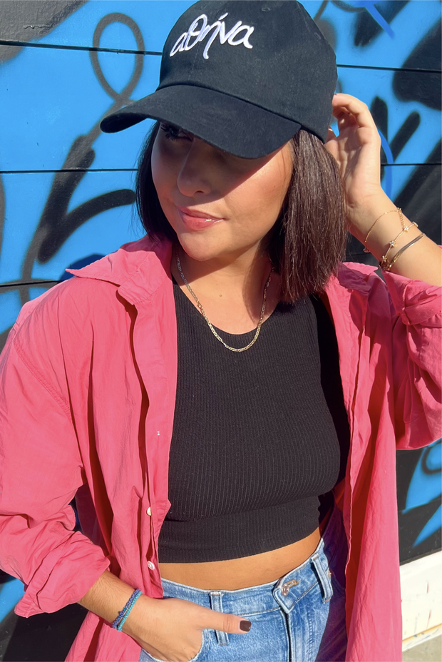 Selini Classic. 100% Cotton Hat. Adjustable Strap. Athens Hat. 