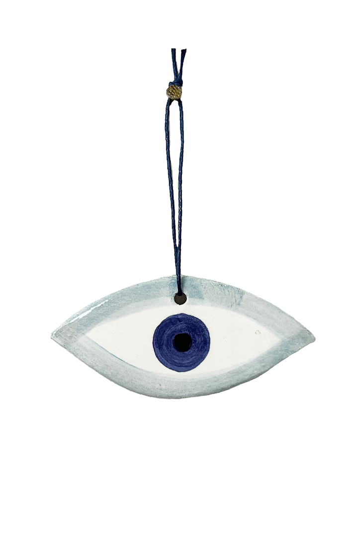 Ceramic Mati Charm made by Greek brand Roussos Ceramics, sold by Selini.