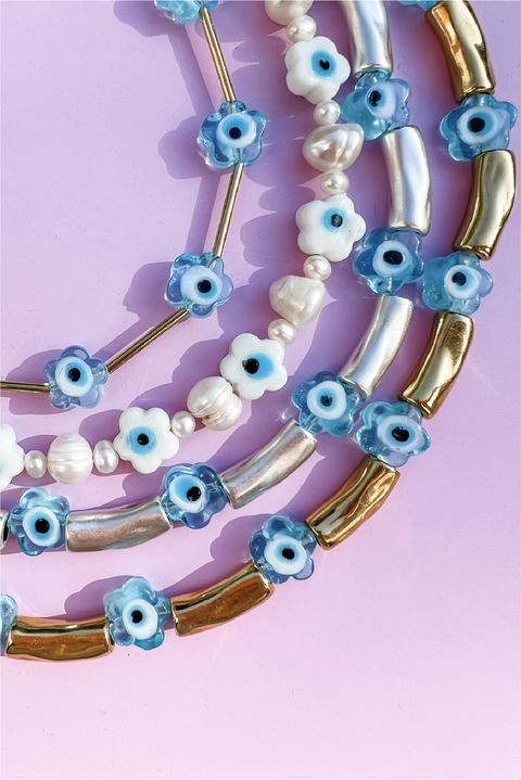 Made in Greece. Flower Anklet. Calm Classic Anklet. Summer Staple. 