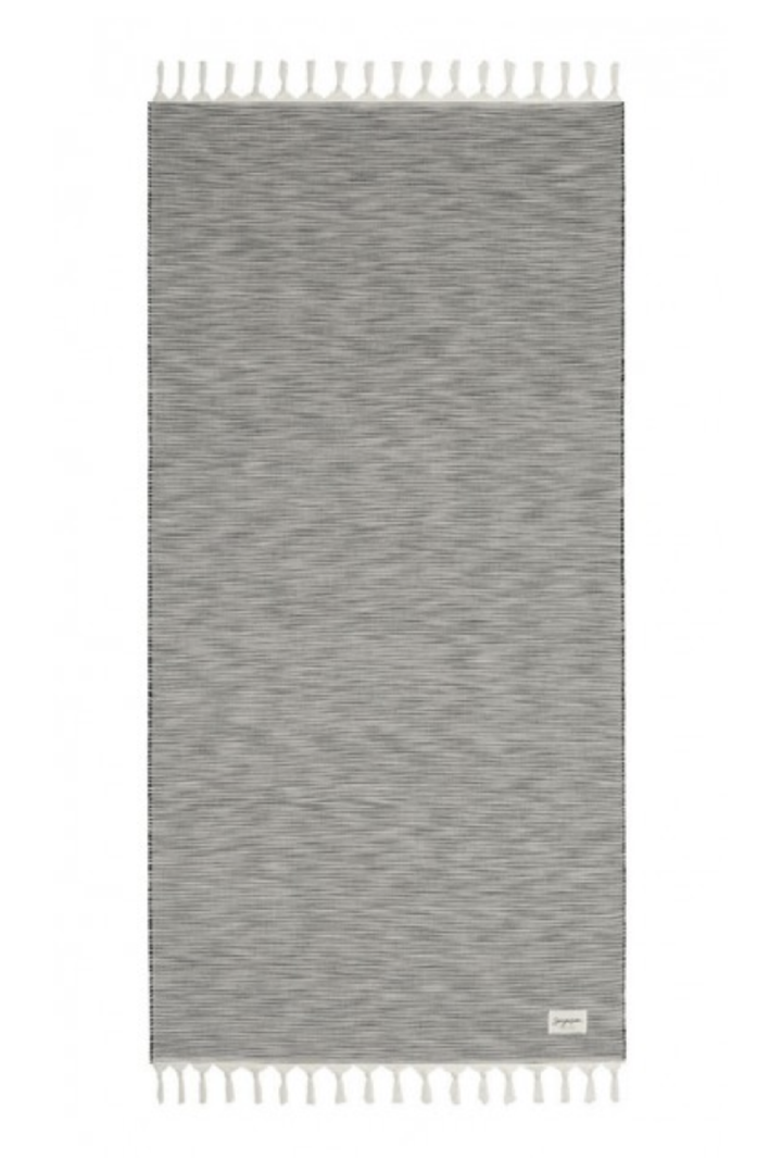 Fino Towel in Black made by Greek brand Sea You Soon, sold by Selini.