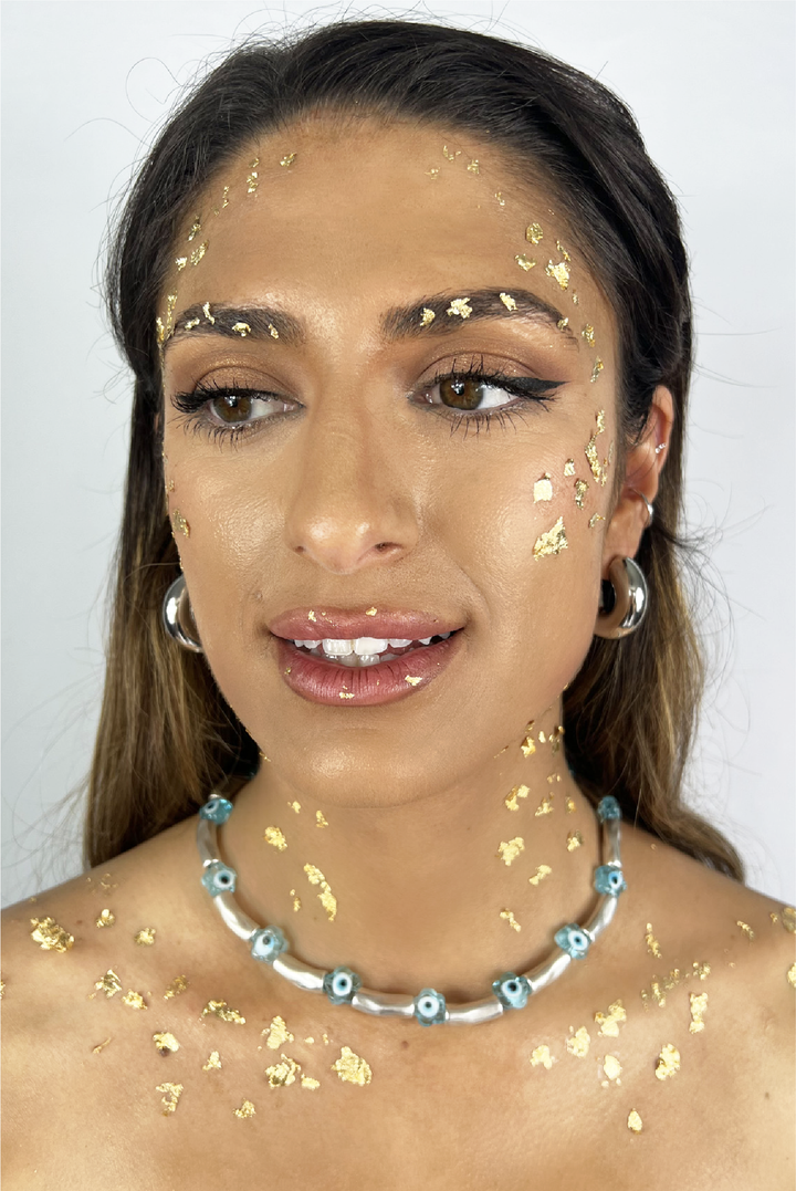 Gigi Hoops in Silver sold by Greek brand, Selini.