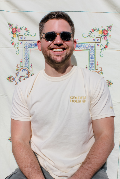 Selini Classic. 100% Cotton. Golden Hour T-Shirt. Simple Tee. 