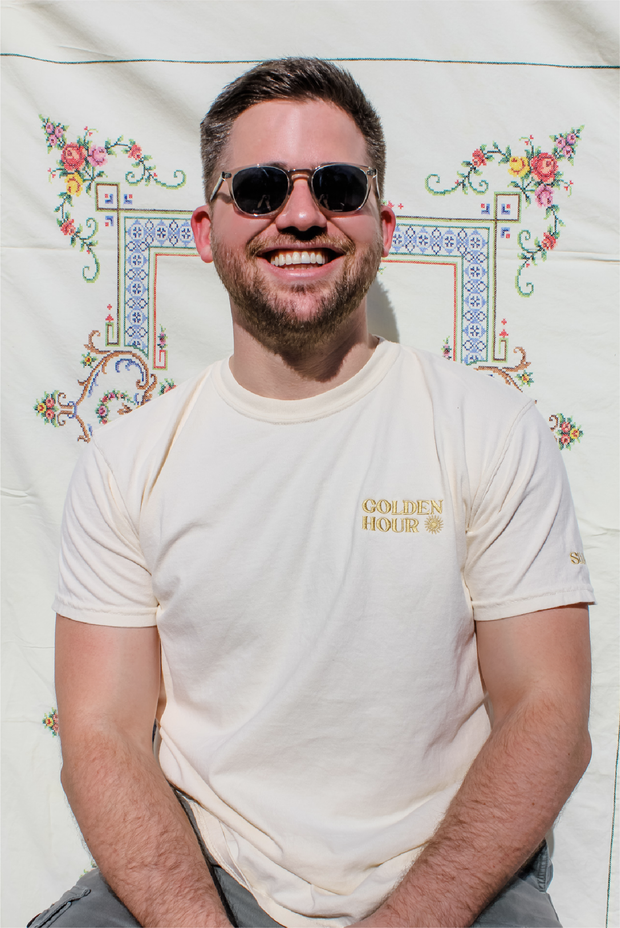Selini Classic. 100% Cotton. Golden Hour T-Shirt. Simple Tee. 