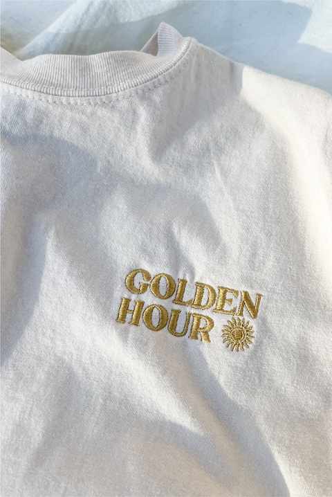 Selini Classic. 100% Cotton. Golden Hour T-Shirt. Simple Tee. 