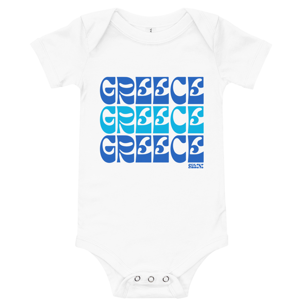 Selini Classic. 100% Cotton. Greece Baby Onesie. Location Based Onesie.
