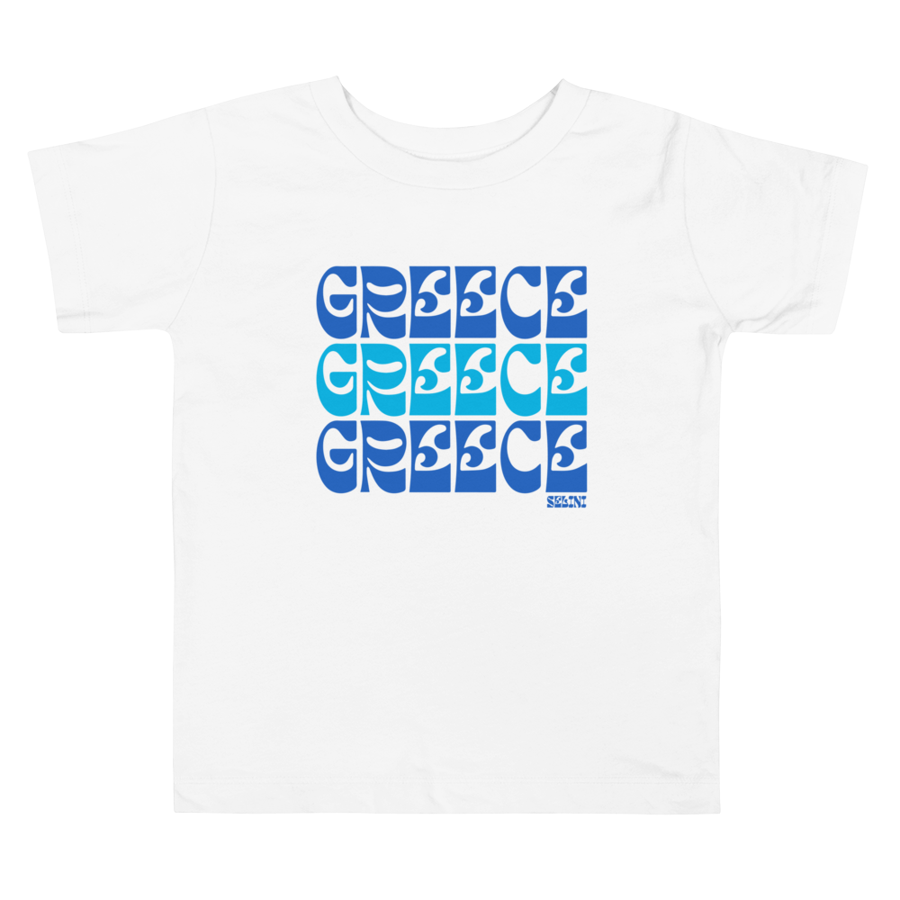 Greece Toddler Tee made by Greek brand, Selini.