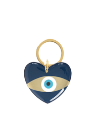 Made in Greece. Evil Eye Key Ring. Heart Key Ring. Colorful Accessory. 