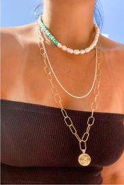 Made in Greece. Gold-plated Sterling Silver 925. Greek Inspired Jewelry. Statement Necklace. 