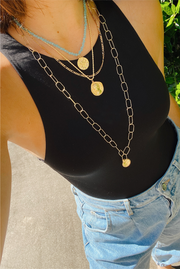 Made in Greece. Gold-plated Sterling Silver 925. Greek Inspired Jewelry. Statement Necklace. 