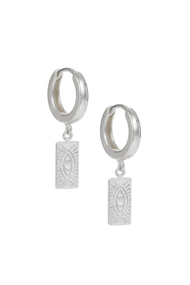 Delian Hoop Earring - Silver